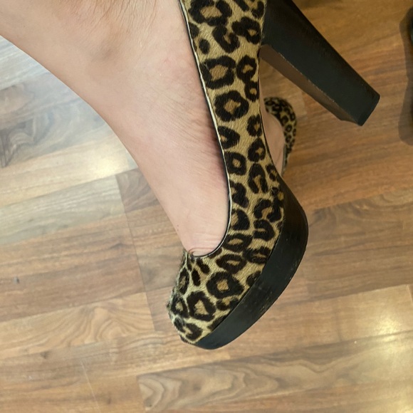 Animal print open toe michael kors heels - Picture 6 of 8